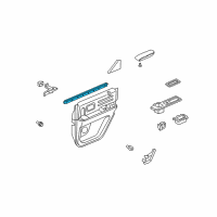 OEM 2008 Honda Ridgeline Weatherstrip, R. RR. Door (Inner) Diagram - 72835-SJC-A01