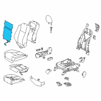 OEM 2014 Toyota Highlander Seat Back Heater Diagram - 87530-0E080