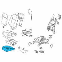 OEM Toyota Highlander Seat Cushion Pad Diagram - 71501-0E020