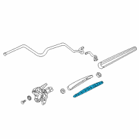 OEM Chevrolet Equinox Rear Blade Diagram - 85118765