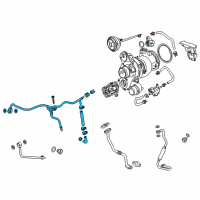 OEM 2022 Chevrolet Trax Water Return Tube Diagram - 12670757