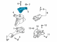 OEM Hyundai Santa Cruz BRACKET-ENGINE MTG SUPPORT Diagram - 21825-K5710