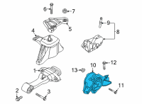 OEM Hyundai Santa Cruz BRACKET ASSY-TRANSMISSION MTG Diagram - 21830-K5100