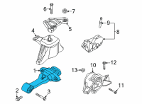 OEM Hyundai Santa Cruz BRACKET ASSY-ROLL ROD Diagram - 21950-N9310