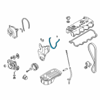 OEM 2001 Hyundai Accent Gasket-Timing Belt Cover Diagram - 21364-21A10