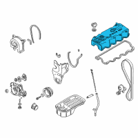 OEM Hyundai Accent Cover Assembly-Rocker Diagram - 22410-22610