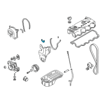 OEM 1995 Hyundai Accent Cover Assembly-Timing Belt Lower Diagram - 21350-22001