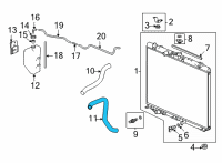 OEM 2022 Acura MDX HOSE, WATER (LOWER) Diagram - 19502-61A-A00