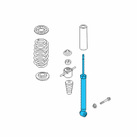 OEM 2017 Hyundai Ioniq Rear Shock Absorber Assembly Diagram - 55310-G2500