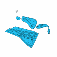 OEM 2016 Hyundai Sonata Lamp Assembly-Rear Combination Inside, LH Diagram - 92403-E6120