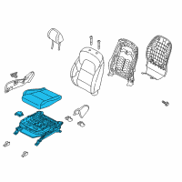 OEM 2018 Kia Sportage Cushion Assembly-Front Seat Diagram - 88200D92212AF