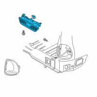 OEM Dodge Durango Lamp-High Mounted Stop Diagram - 55076679