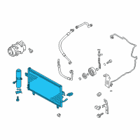 OEM 2004 Infiniti I35 A/C Condenser Diagram - 921102Y920