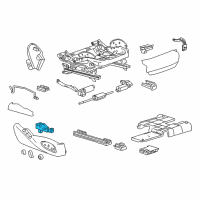 OEM 2018 Cadillac CTS Seat Switch Diagram - 23462149