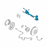 OEM Nissan Maxima CALIPER Assembly-Rear RH, W/O Pads Or SHIMS Diagram - 44001-9N00A