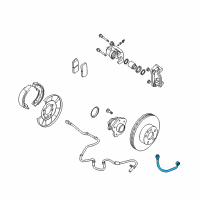 OEM 2009 Nissan Maxima Hose Brake Rear Diagram - 46210-ZX70A