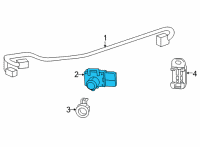 OEM Lexus GX460 Sensor, Ultrasonic Diagram - 89341-60030-C0