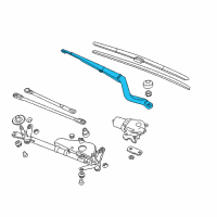 OEM 2014 Honda Accord Arm, Windshield Wiper Diagram - 76600-T2F-A01