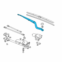 OEM Honda Accord Arm, Windshield Wiper Diagram - 76600-T2F-A01