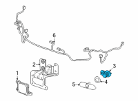 OEM Buick Envision Park Sensor Diagram - 84586218