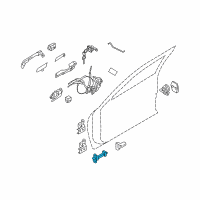 OEM Infiniti M35 Check Link Assembly-Front Door L Diagram - 80431-EG00B