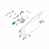 OEM 2006 Infiniti M35 Handle Assy-Door Inside, Lh Diagram - 80671-EG000