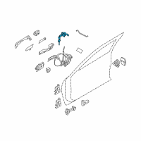 OEM 2010 Infiniti M45 Cylinder Set-Door Lock, L Diagram - H0601-EH11A