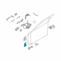 OEM 2008 Infiniti M45 Hinge Assy-Front Door Diagram - 80400-EG000