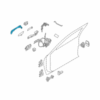 OEM 2006 Infiniti M45 Grip - Outside Handle, RH Diagram - 80640-EG11B