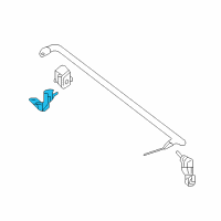 OEM 2018 Nissan Maxima Clamp STABILIZER Rear Diagram - 56233-3TA0A