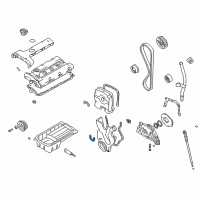 OEM 2003 Hyundai Tiburon Gasket-Timing Belt Cover Lower Diagram - 21352-23000