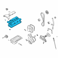 OEM 2002 Hyundai Elantra Cover Assembly-Rocker Diagram - 22410-23510