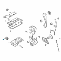 OEM 2011 Hyundai Elantra Bolt-Crankshaft Diagram - 23127-23001