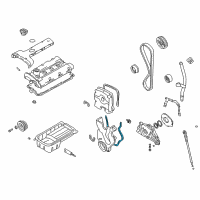 OEM 2011 Kia Rio Gasket-Timing Belt Cover Diagram - 2135323500