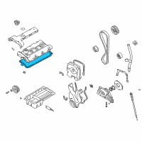 OEM 2011 Hyundai Elantra Gasket-Rocker Cover Diagram - 22441-23800