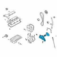 OEM Kia Sportage Case Assembly-Front Diagram - 2131023002