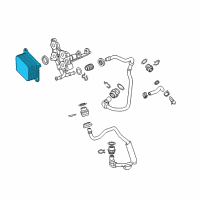 OEM 2018 Cadillac ATS Oil Cooler Diagram - 12660007