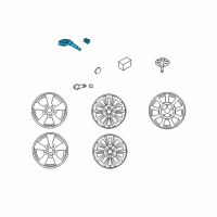 OEM 2009 Kia Rondo Tire Pressure Monitoring Sensor Diagram - 529334D700