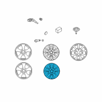 OEM 2011 Hyundai Azera 16 Inch Alloy Spare Wheel Diagram - 52910-3Q930