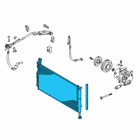 OEM 2014 Kia Cadenza Condenser Assembly-Cooler Diagram - 976063R300
