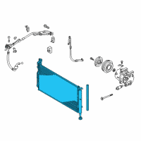 OEM 2017 Kia Cadenza Condenser Assembly-Cooler Diagram - 97606F6151