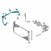 OEM 2016 Kia Cadenza Suction & Liquid Tube Assembly Diagram - 977753R500