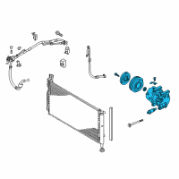 OEM 2014 Kia Cadenza Reman Compressor Diagram - 977013V410RU