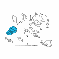 OEM 2007 BMW Z4 Carrier Assembly Manual Transmission Diagram - 33-10-7-551-912