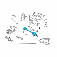 OEM 2002 BMW 325xi Cv Axle Assembly Rear Left Diagram - 33-21-1-229-591