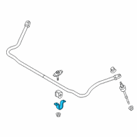 OEM Ford F-350 Super Duty Stabilizer Bar Bracket Diagram - HC3Z-5486-B