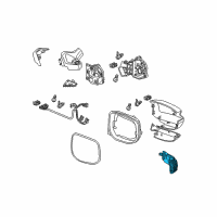 OEM Honda Insight Light Unit, Driver Side Turn (Coo) Diagram - 34351-TF0-305