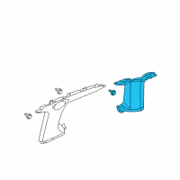 OEM 2006 Honda Element Garnish Assy., R. RR. Pillar *NH220L* (CLEAR GRAY) Diagram - 84141-SCV-A02ZA