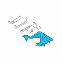 OEM Ford E-350 Super Duty Floor Pan Diagram - 9C2Z-1511135-A