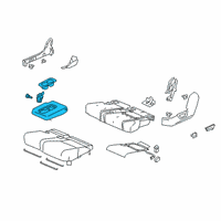 OEM Honda Passport Armrest, Middle Seat (Wisteria Light Gray) Diagram - 81780-TG7-A41ZC